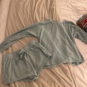 PJ Salvage Light Blue Pajama Set